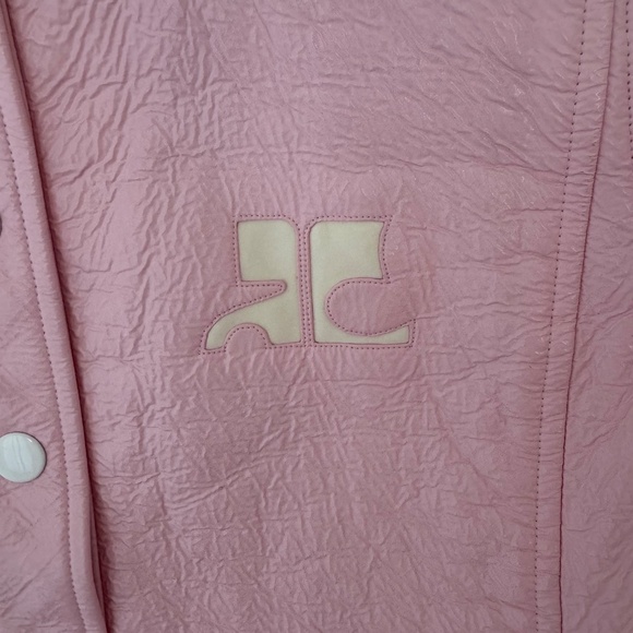 Vintage COURREGES Pink Vinyl Jacket - Picture 4 of 8